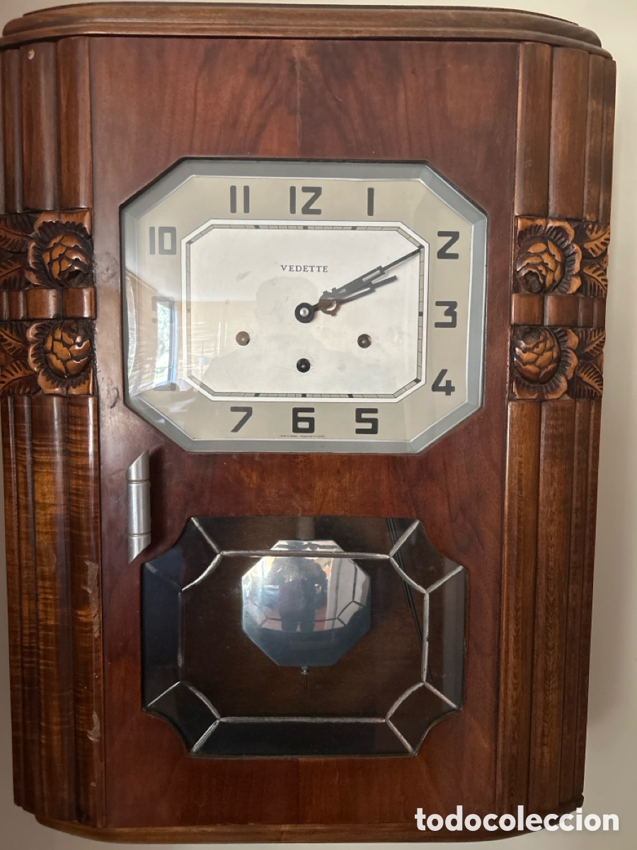Vintage: Reloj pared antiguo Marca VEDETTE