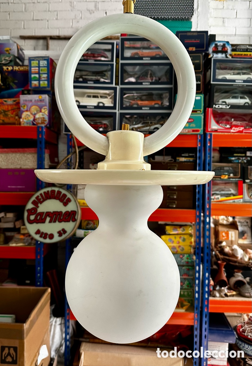 Vintage: L&Aacute;MPARA COLGANTE CHUPETE. A&Ntilde;OS 70. A ESTRENAR. POP ART. &Eacute;POCA FASE, TRAMO,..