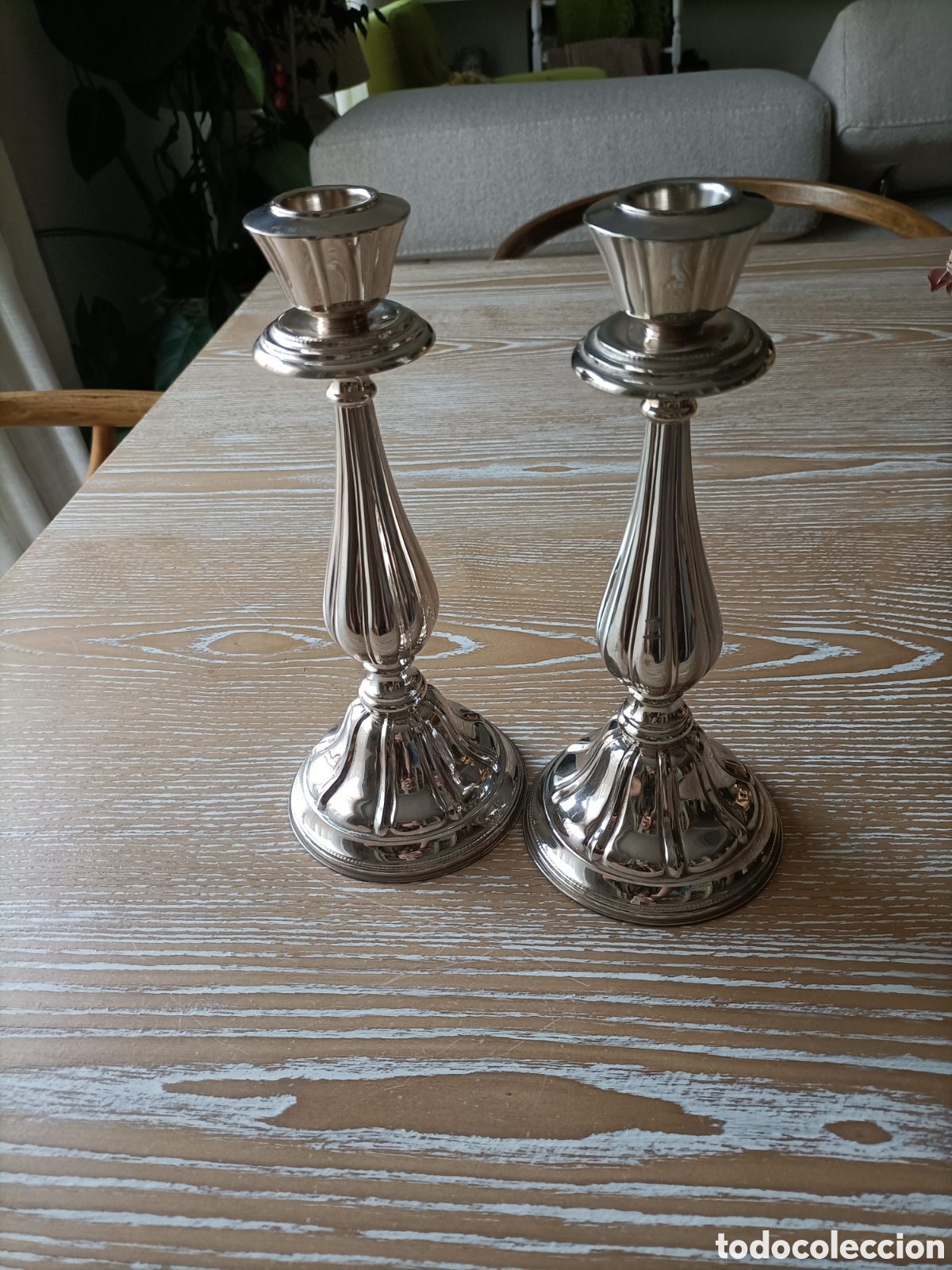 Vintage: Candelabros de Plata de Ley, de Pedro Dur&aacute;n. - Foto 1