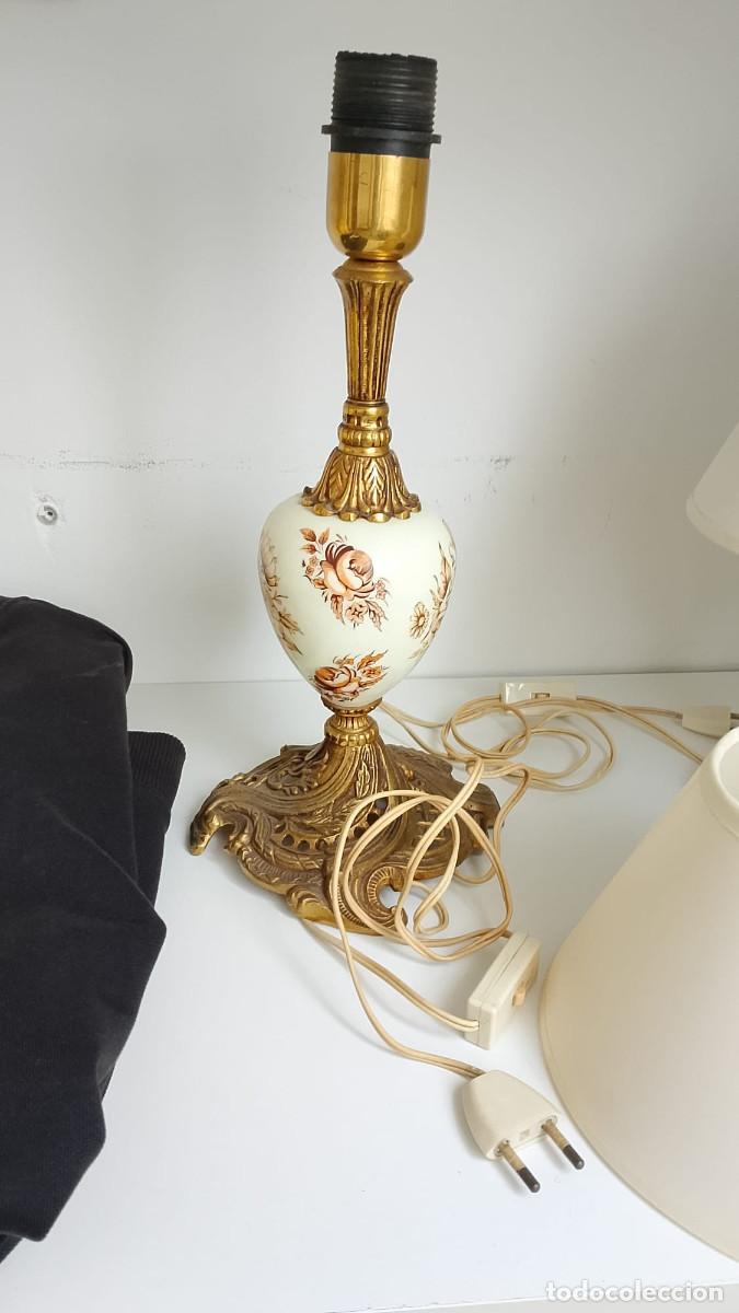 Vintage: L&aacute;mparas de mesa vintage L&L WMC de cristal opalino con forma de rosa, 3 l&aacute;mparas florales - 1970