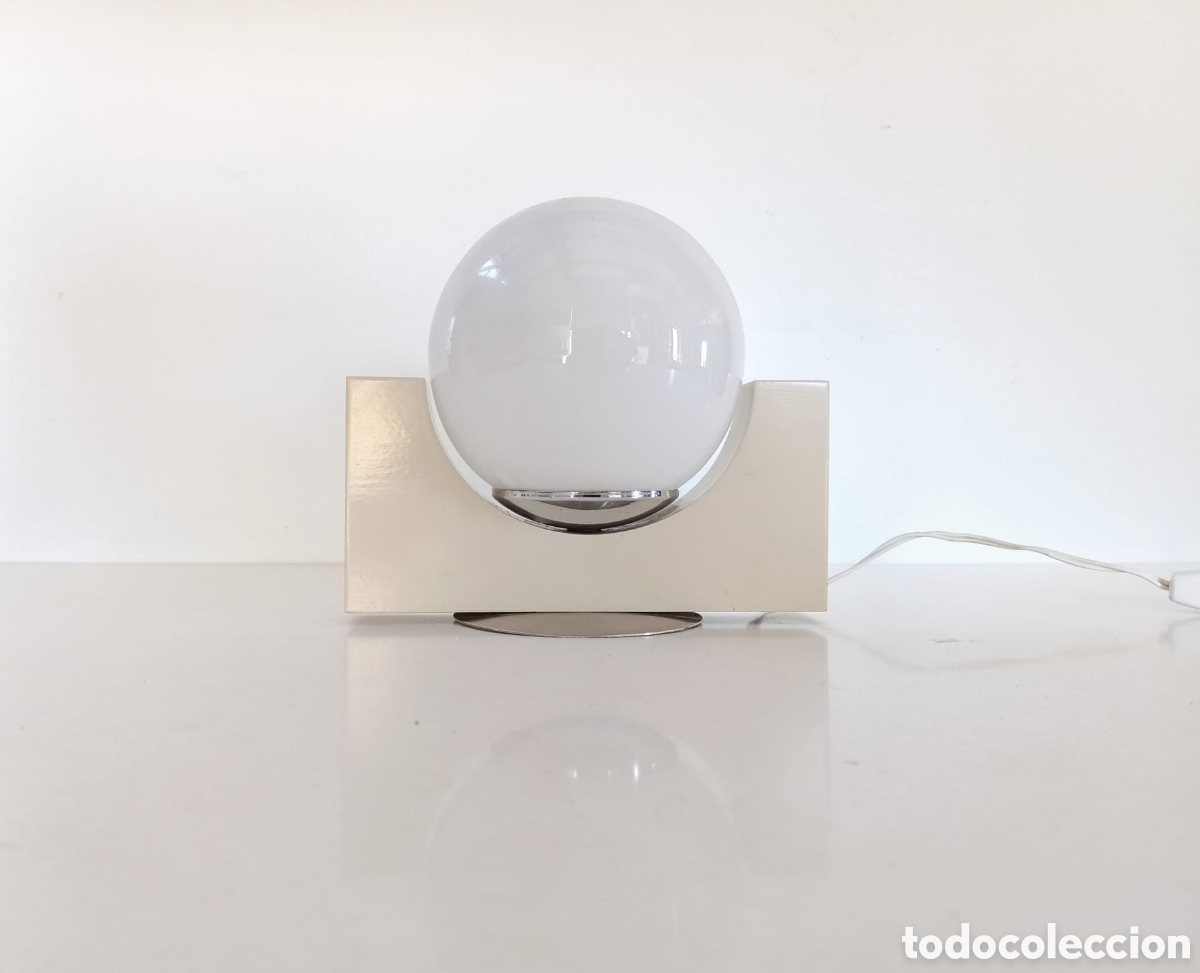 Vintage: APLIQUE LAMPARA VINTAGE A&Ntilde;OS 60// PARED MESA SPACE AGE MODERN BLANCO MID CENTURY