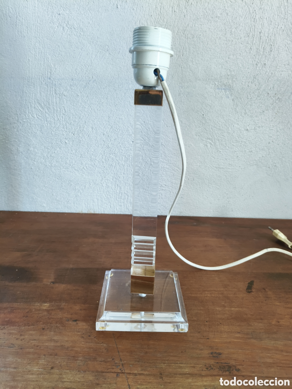 Vintage: Lampara de metacrilato a&ntilde;os 80