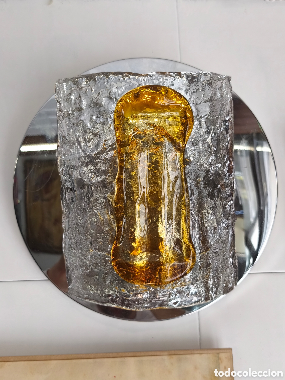 Vintage: Aplique de pared de cristal de murano - Foto 3