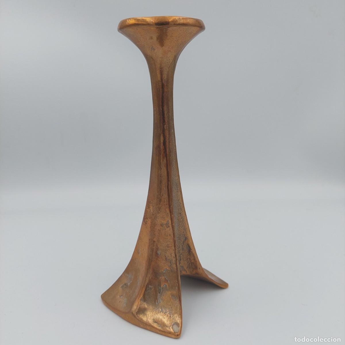 Vintage: Candelabro de bronce brutalista Harjes - Foto 2