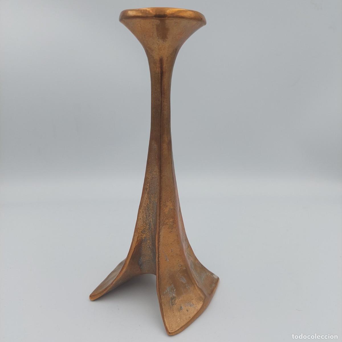 Vintage: Candelabro de bronce brutalista Harjes - Foto 3