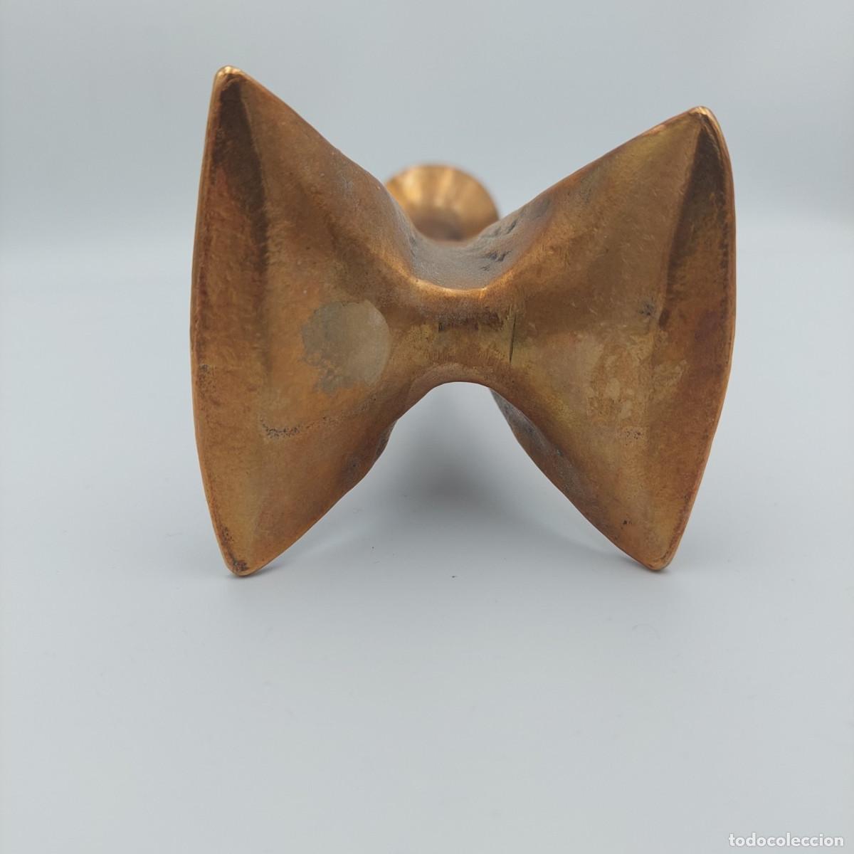 Vintage: Candelabro de bronce brutalista Harjes - Foto 6