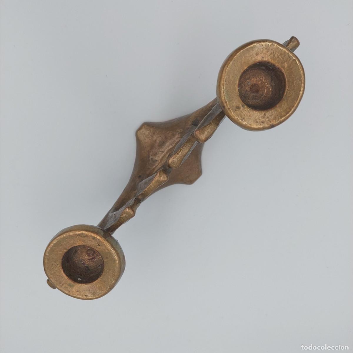 Vintage: Candelabro de bronce brutalista Harjes - Foto 4