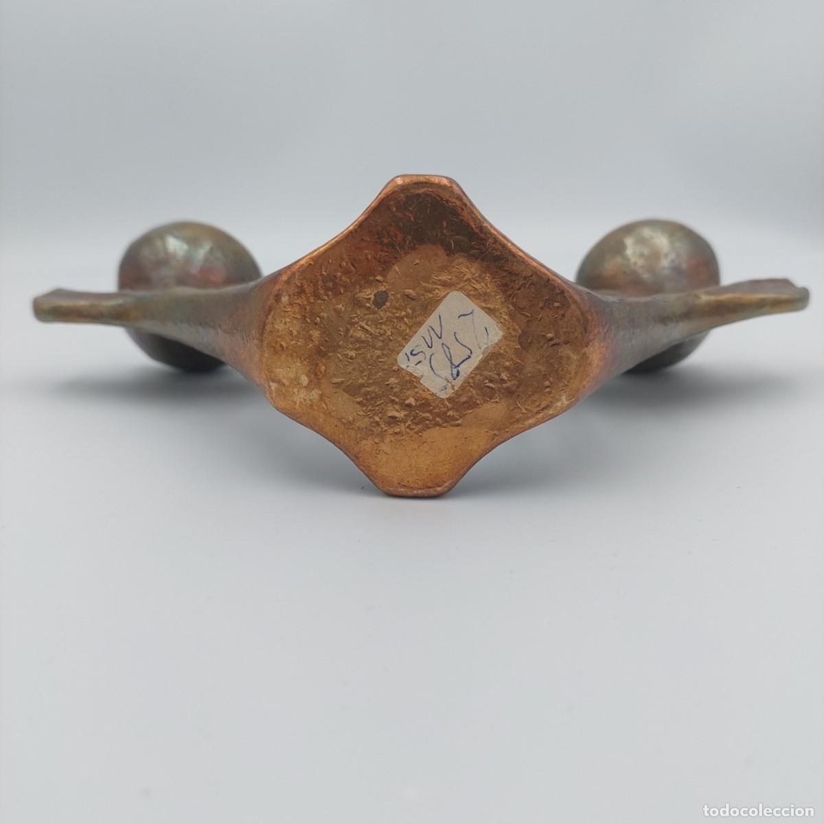 Vintage: Candelabro de bronce brutalista Harjes - Foto 5