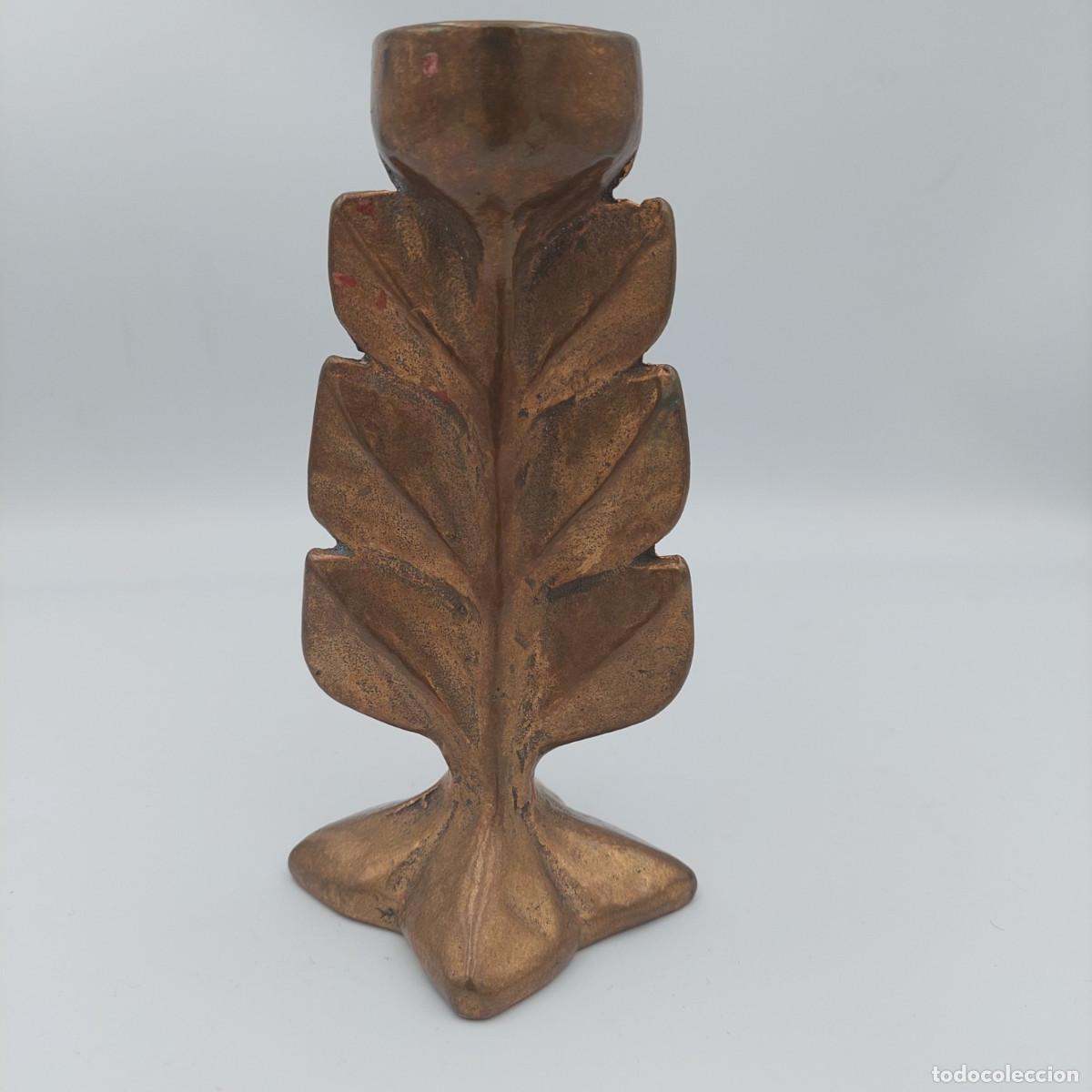 Vintage: Candelabro de bronce brutalista Harjes