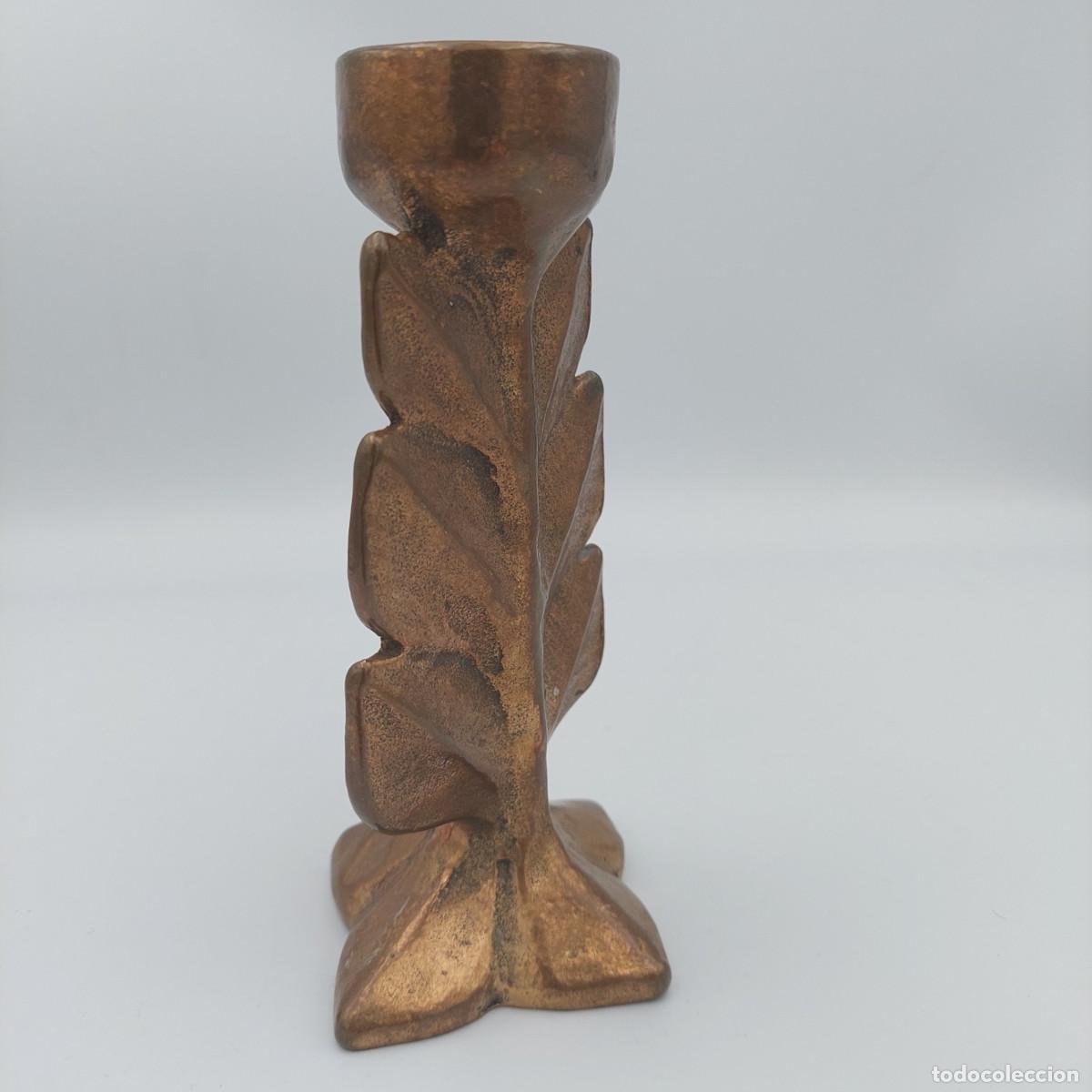 Vintage: Candelabro de bronce brutalista Harjes - Foto 4