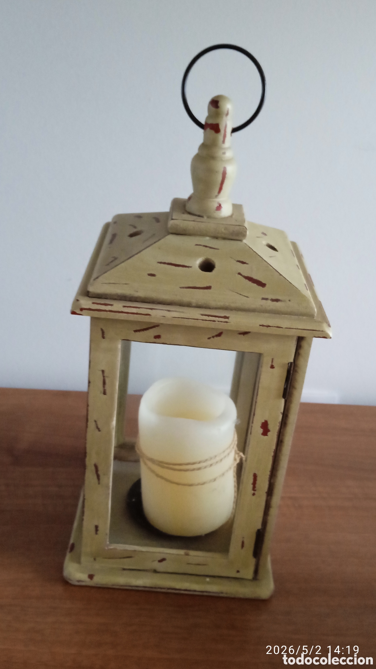 Vintage: FAROL DE MADERA VINTAGE - Foto 3