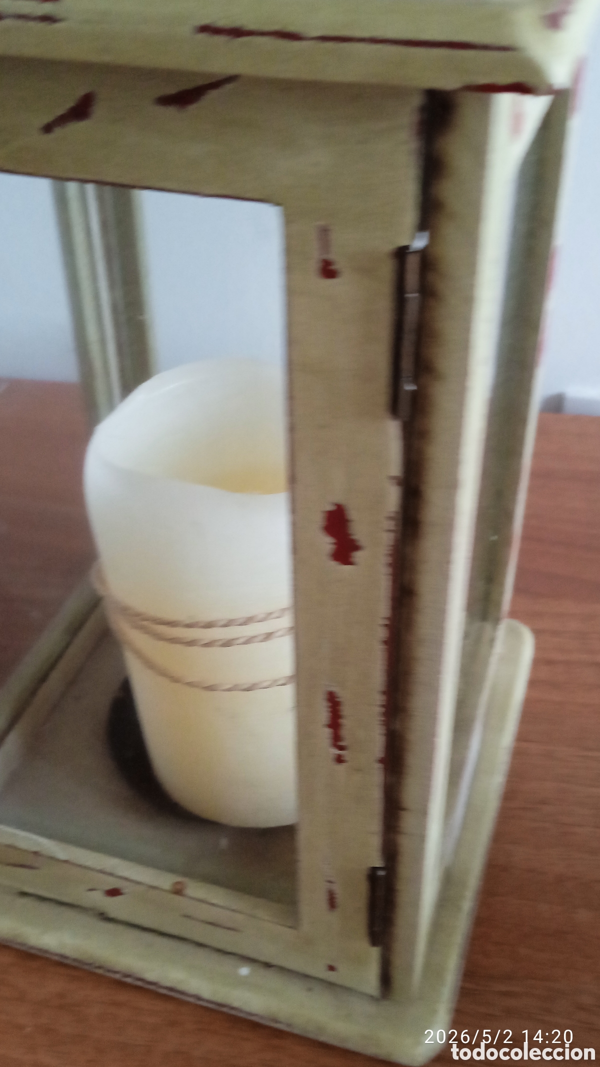 Vintage: FAROL DE MADERA VINTAGE - Foto 6
