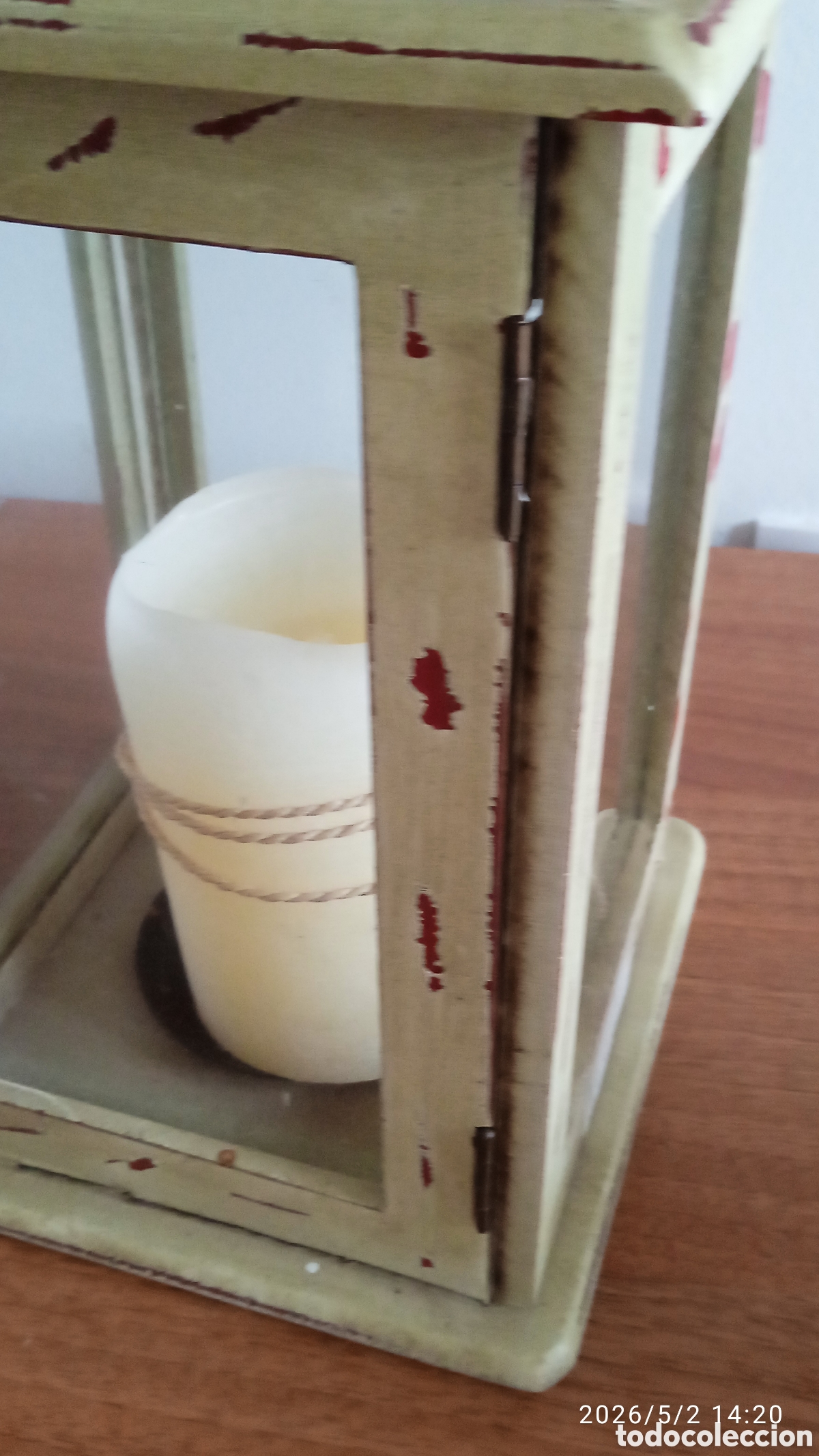 Vintage: FAROL DE MADERA VINTAGE - Foto 7