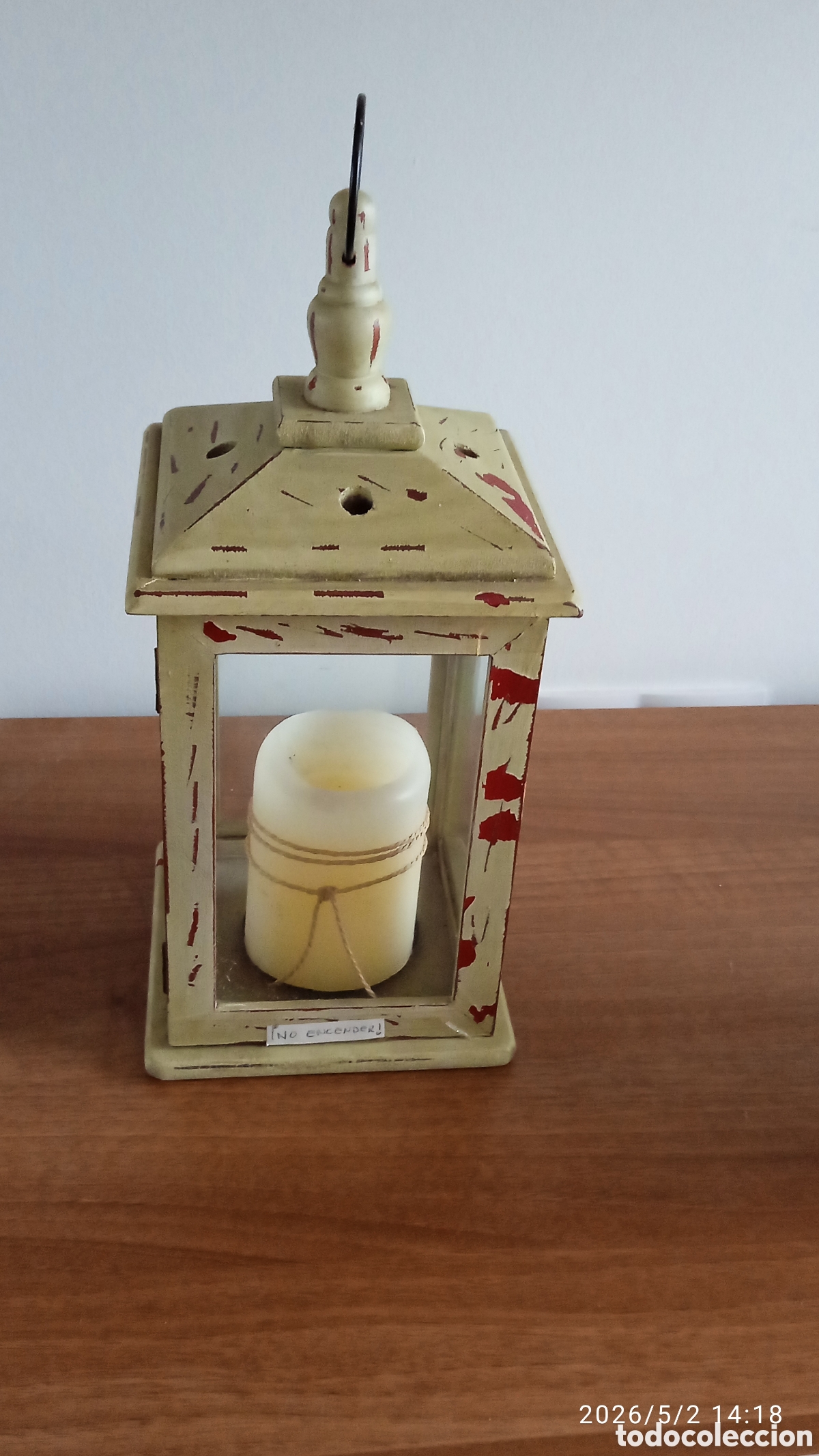 Vintage: FAROL DE MADERA VINTAGE - Foto 1