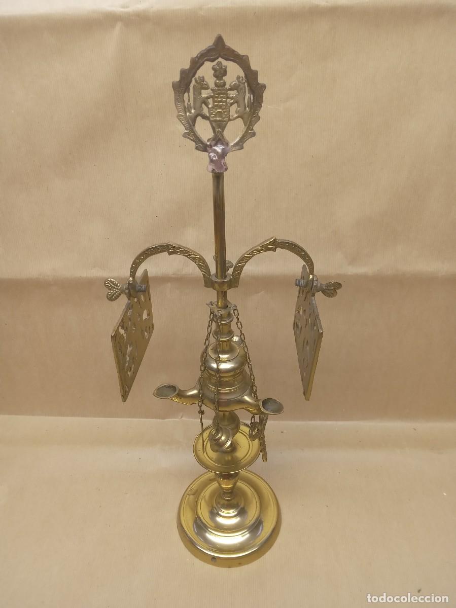 Vintage: LAMPARA ACEITE CANDIL VELON - Foto 1