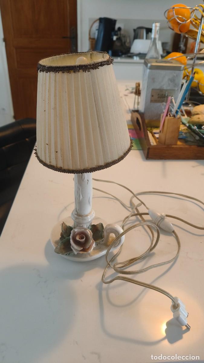 Vintage: Lampe de chevet vintage porcelaine fine de limoges