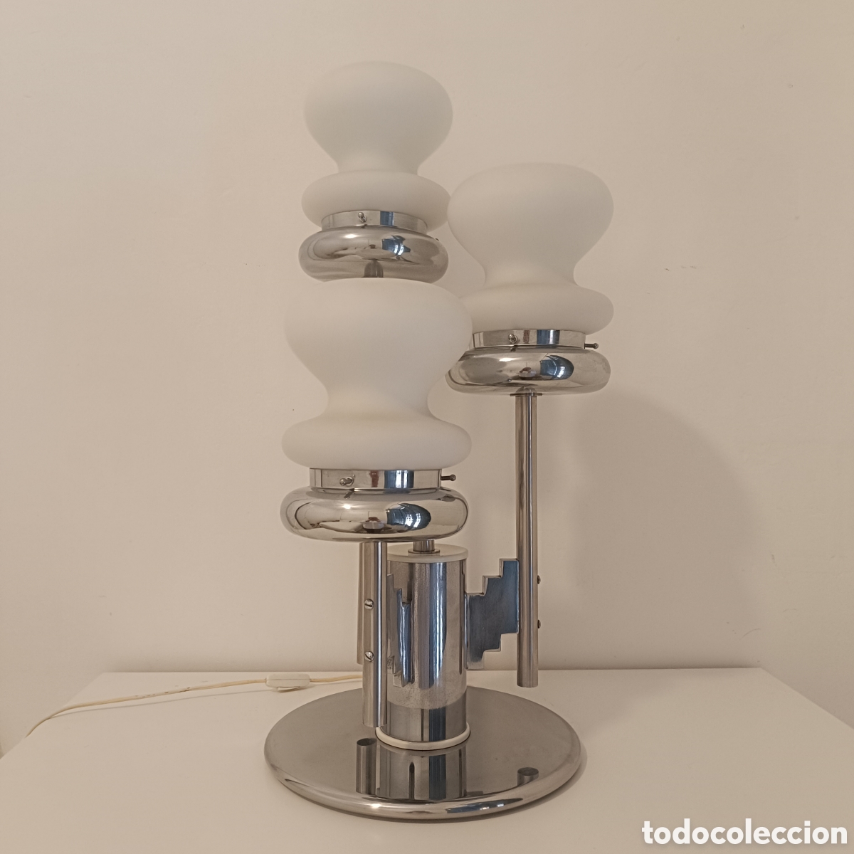 Vintage: L&aacute;mpara de mesa Gaetano Sciolari - Foto 2