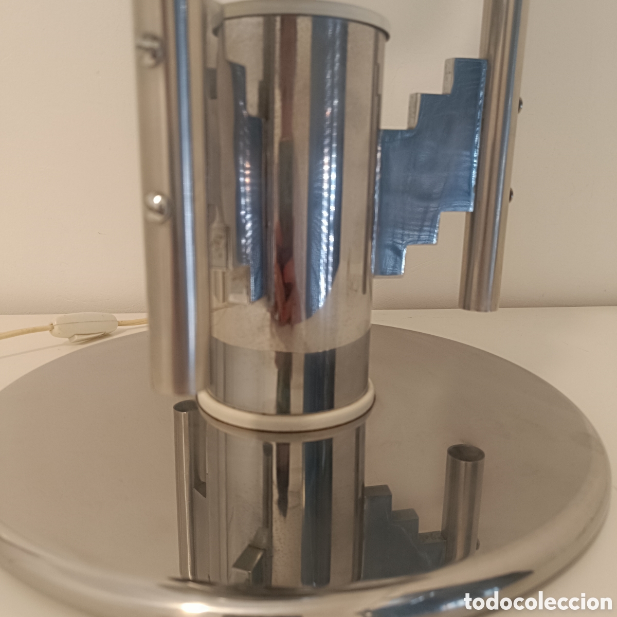 Vintage: L&aacute;mpara de mesa Gaetano Sciolari - Foto 7