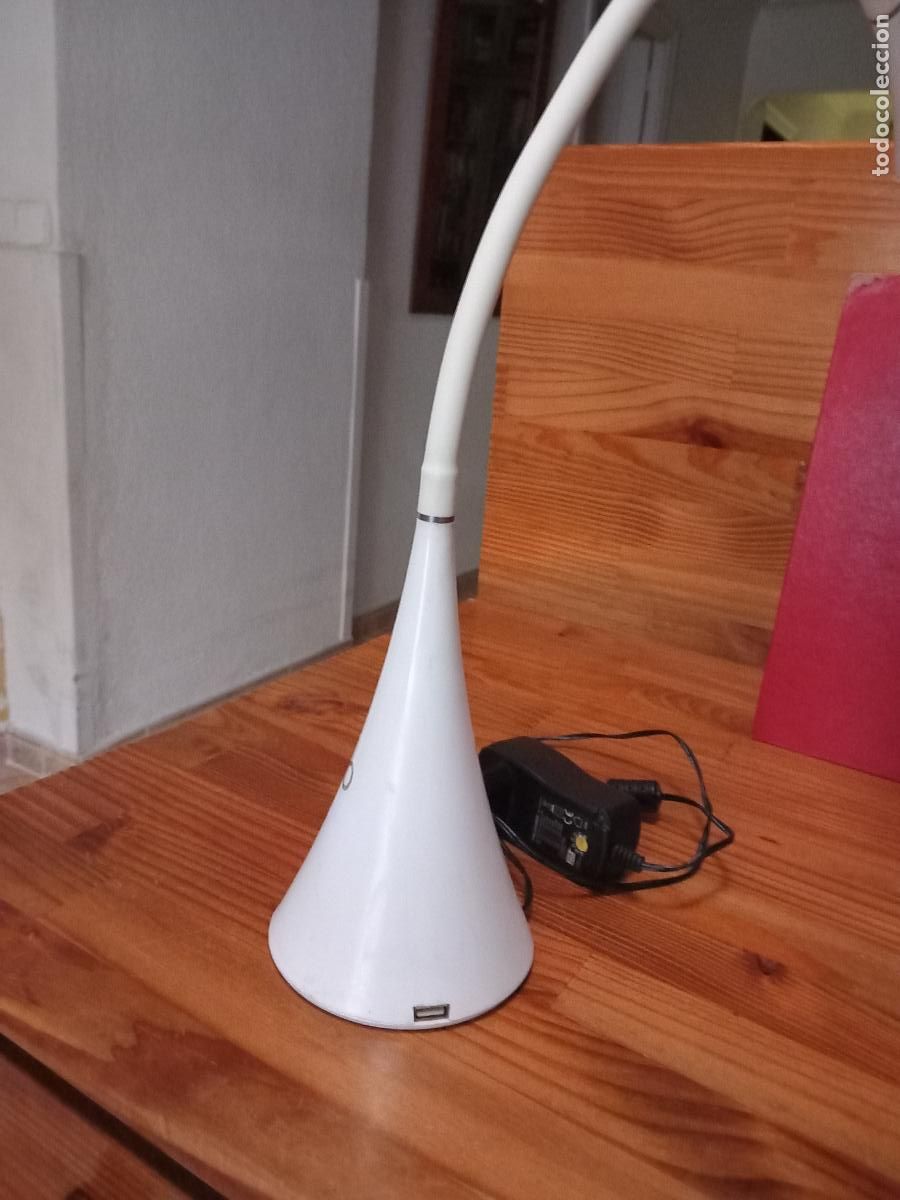 Vintage: Lampara flexo con forma de cono como base. mide total 66cm. 1970 - Foto 3