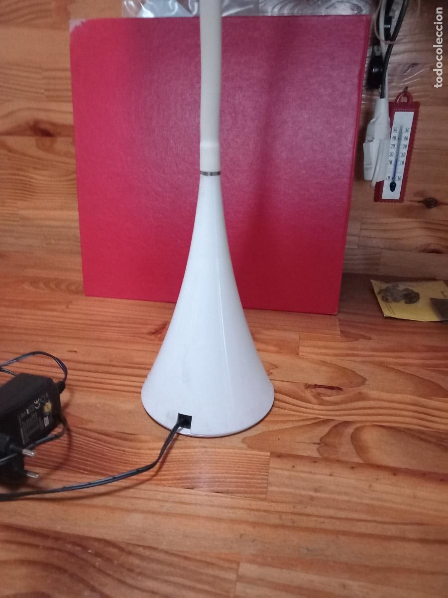 Vintage: Lampara flexo con forma de cono como base. mide total 66cm. 1970 - Foto 7