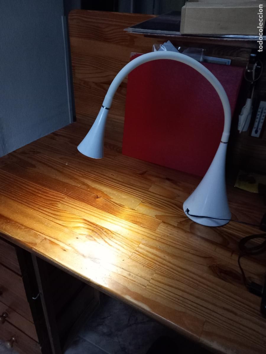 Vintage: Lampara flexo con forma de cono como base. mide total 66cm. 1970 - Foto 11