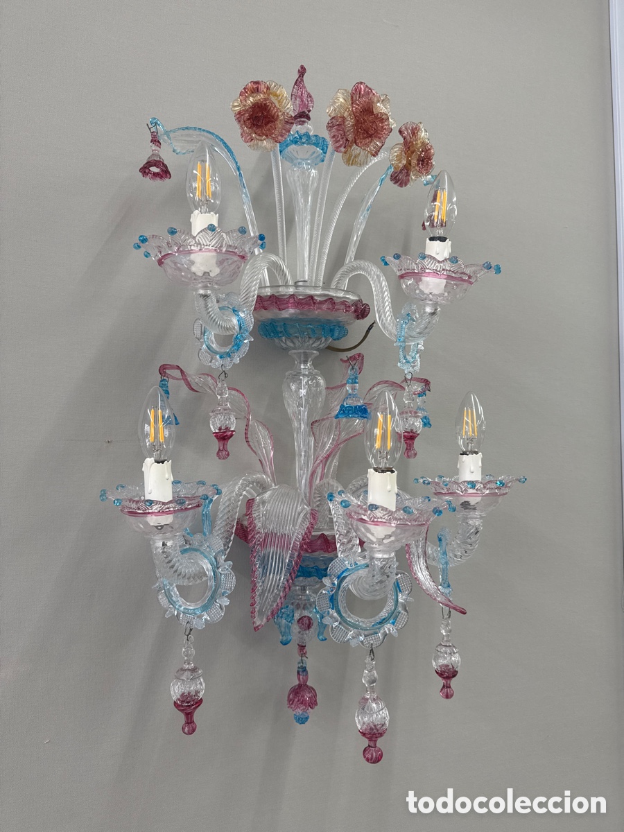 Vintage: Aplique mural murano