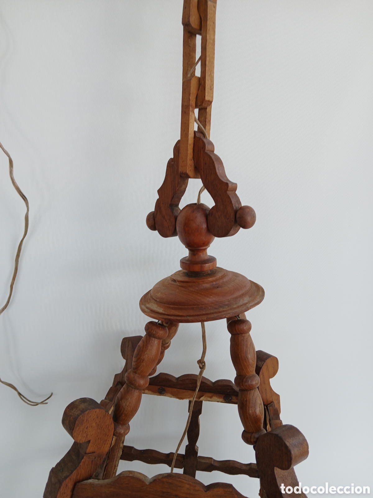Vintage: Farola de madera para techo - Foto 9