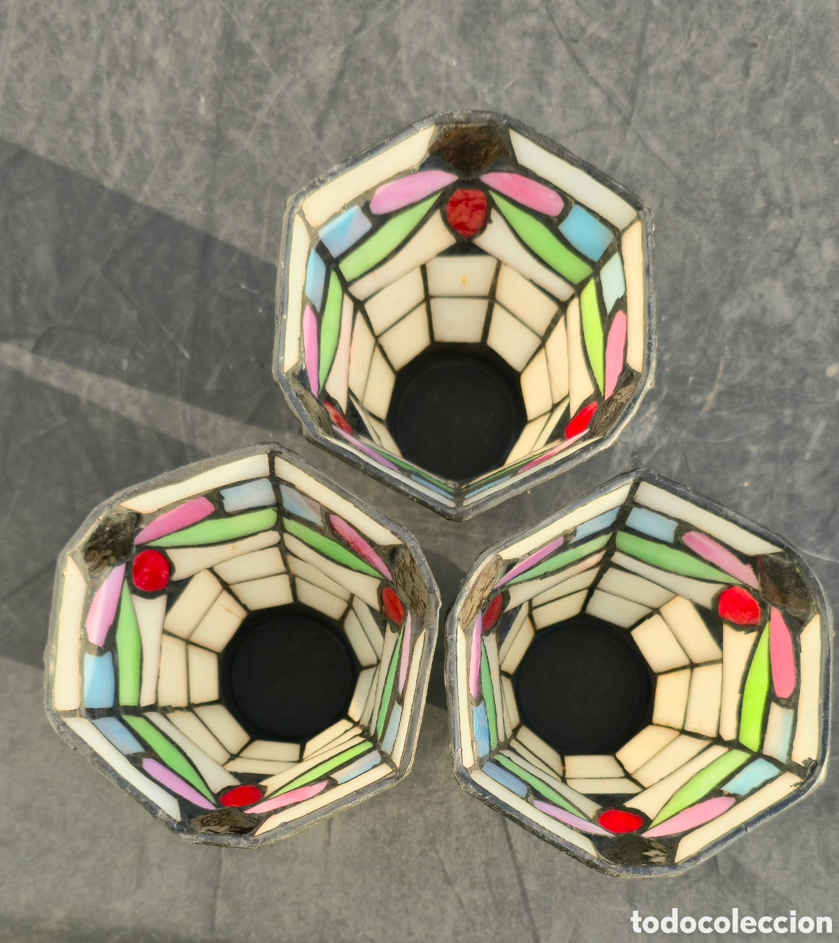 Vintage: 3 Tulipas Estilo Tiffany Lib&eacute;lula - Foto 6