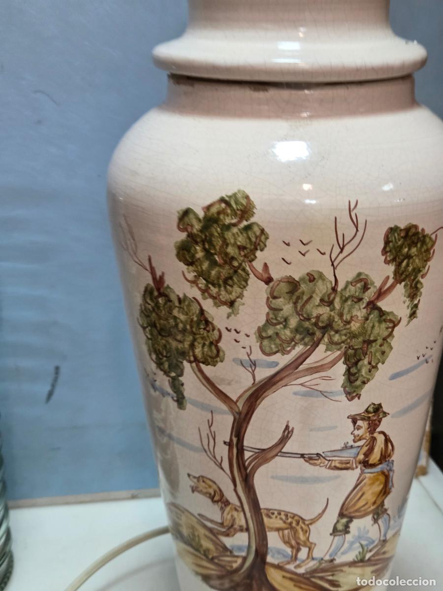 Vintage: lampara de mesa de ceramica - Foto 3