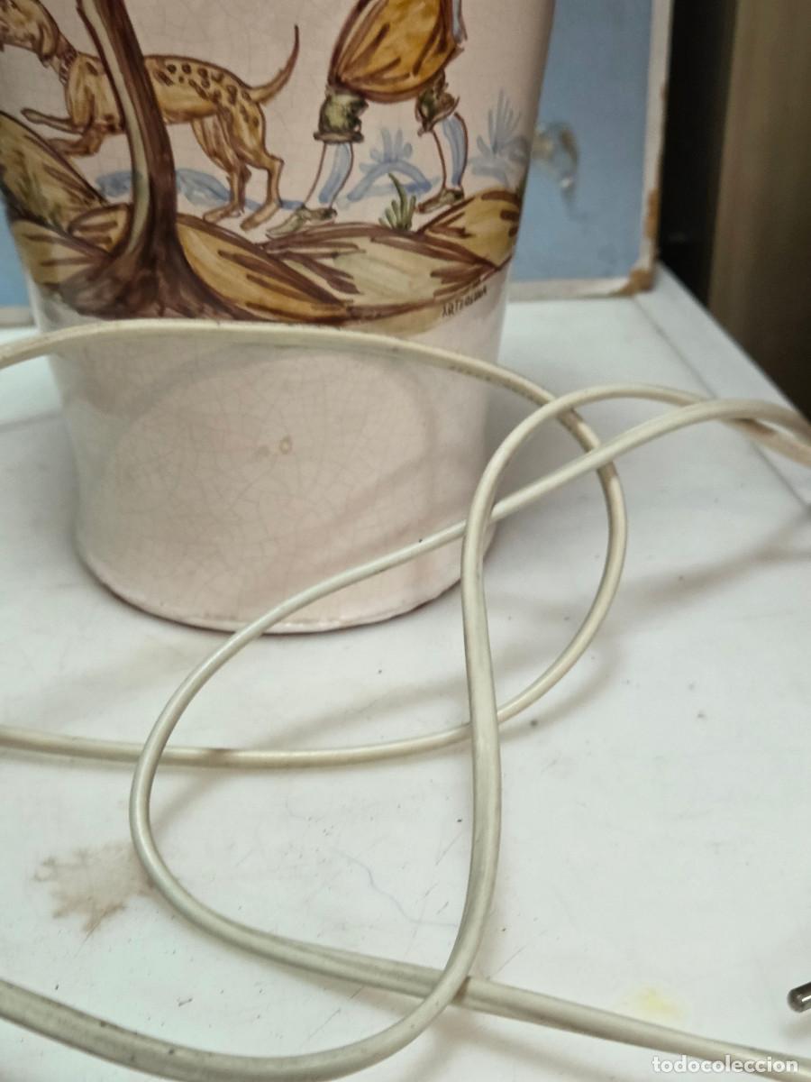 Vintage: lampara de mesa de ceramica - Foto 5