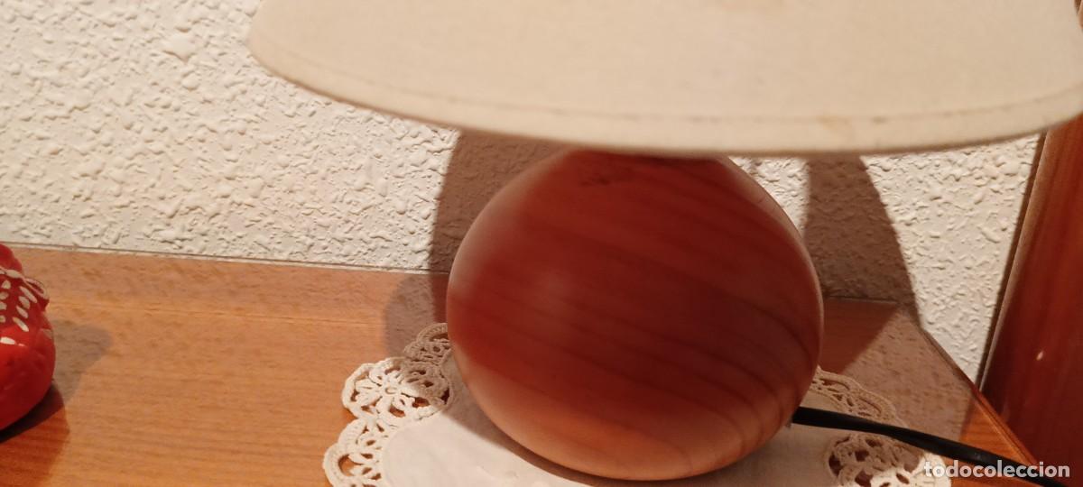 Vintage: Lampara con base de madera - Foto 2
