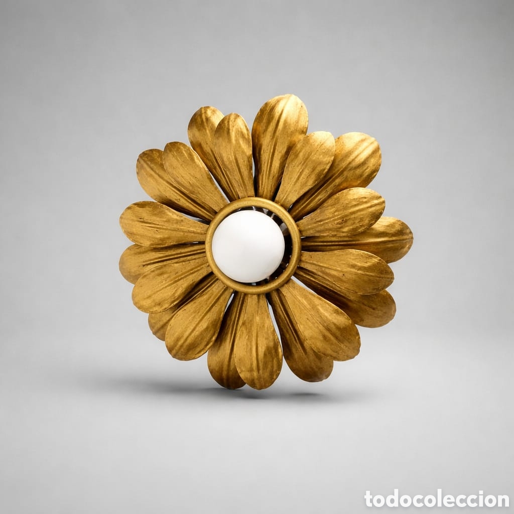 Vintage: Lampara P&eacute;talos de Flor a&ntilde;os 50