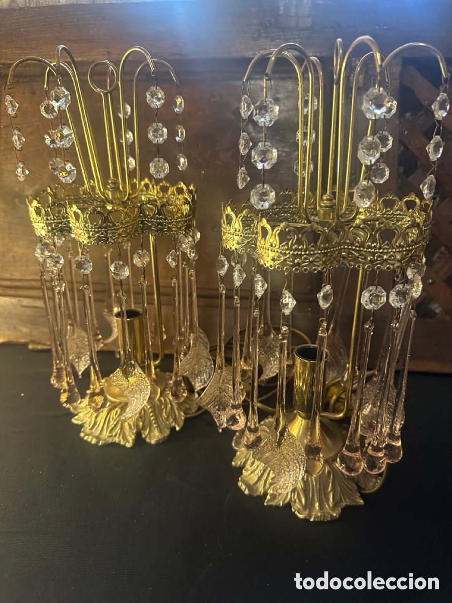Vintage: 2 l&aacute;mparas de mesa vintage - Foto 4
