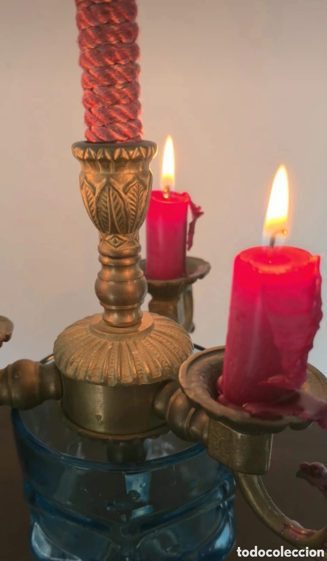 Vintage: Candelabro bronce 3 brazos - Foto 3