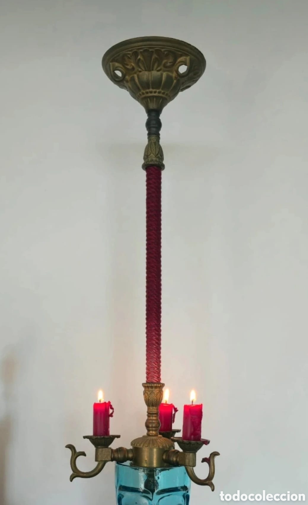 Vintage: Candelabro bronce 3 brazos - Foto 5