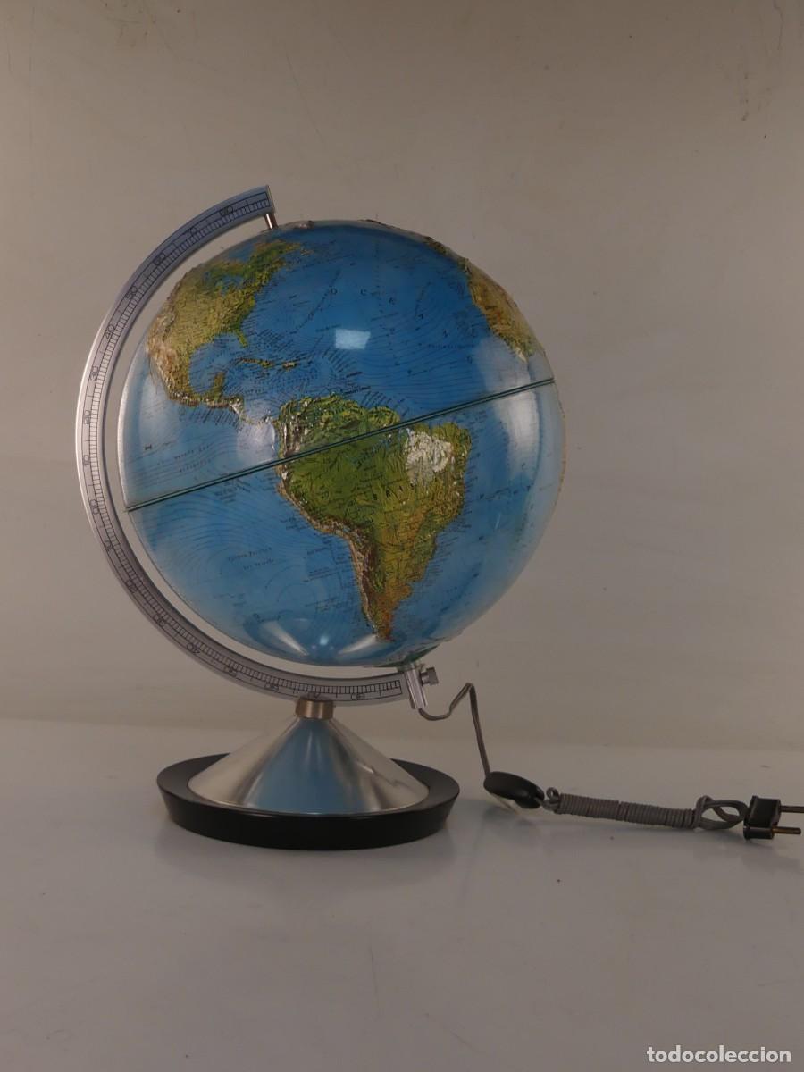 Vintage: BOLA DEL MUNDO CON LUZ - GLOBO TERR&Aacute;QUEO MARCA SALVAT ITALIA