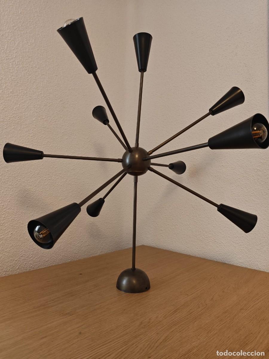 Vintage: L&aacute;mpara Sputnik CAMERIL. Estilo STILNOVO - Hotel Miguel &Aacute;ngel de Madrid.