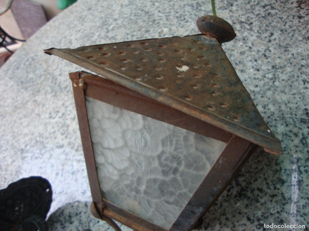 Vintage: Poste brazo con farol - Foto 2