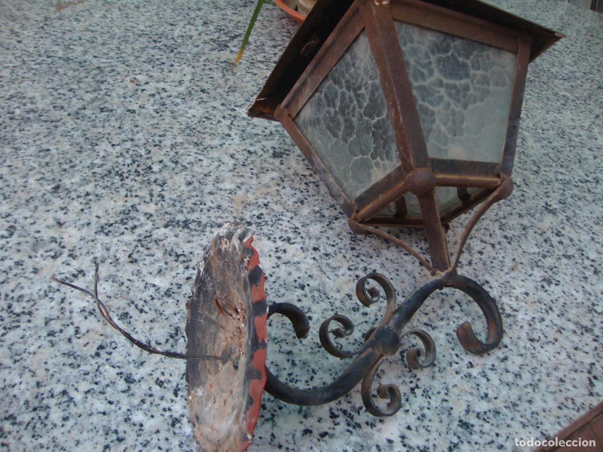 Vintage: Poste brazo con farol - Foto 3