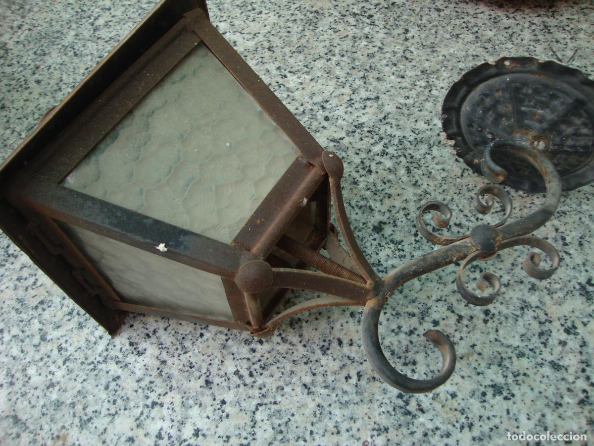 Vintage: Poste brazo con farol