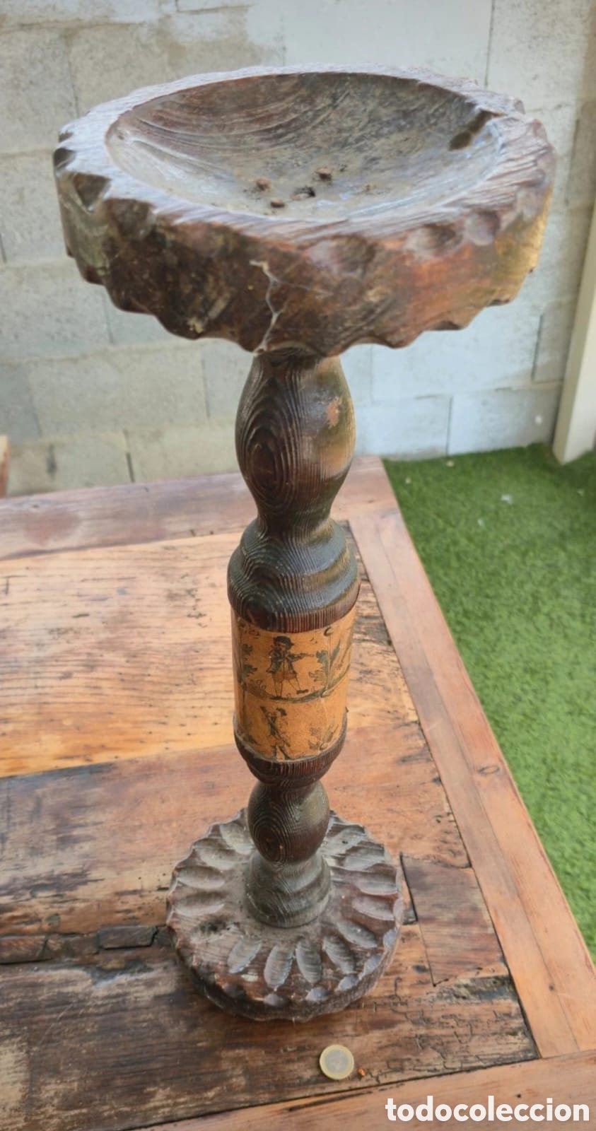 Vintage: Portavela madera vintage - Foto 2