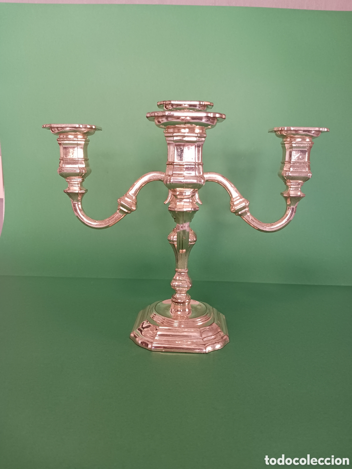 Vintage: Candelabro vintage plateado