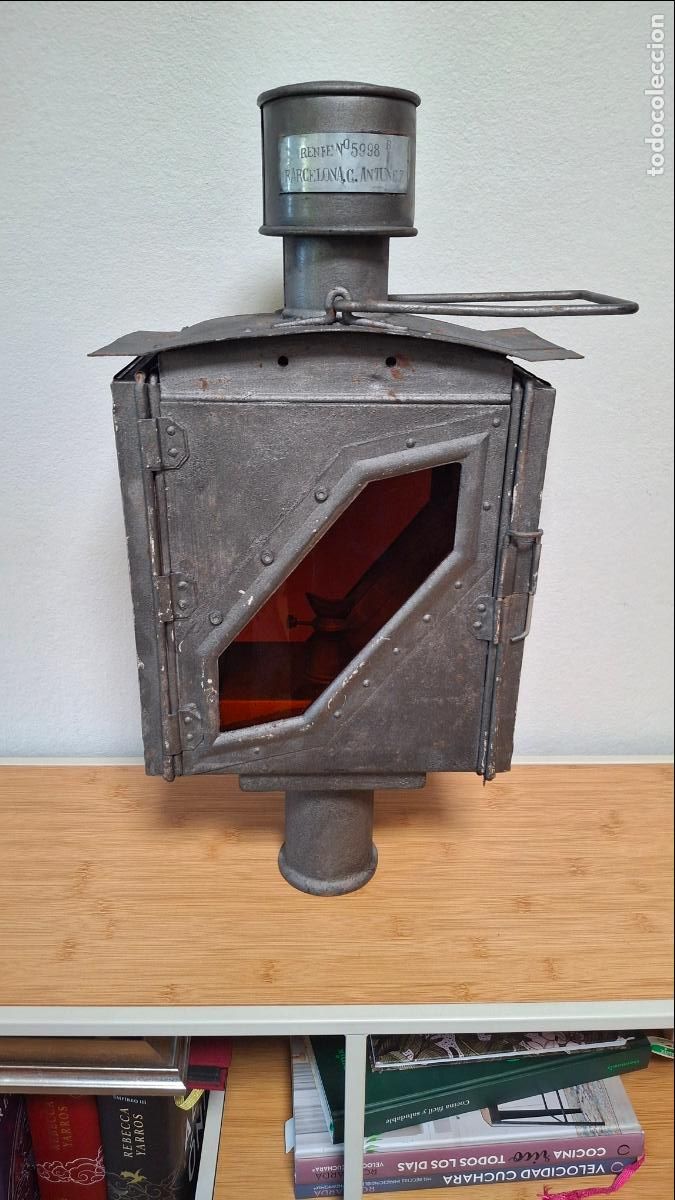 Vintage: FAROL RENFE CAMBIO DE AGUJAS-COMPLETO Y ORIGINAL