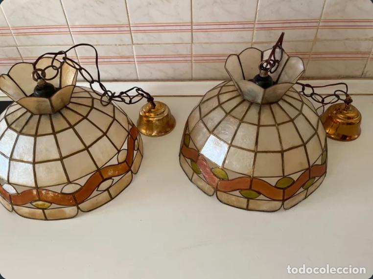 Vintage: 2 L&aacute;mparas N&aacute;car Tiffany