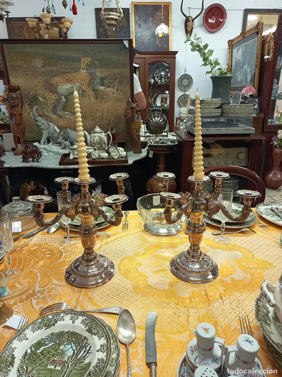 Vintage: Candelabro de alpaca