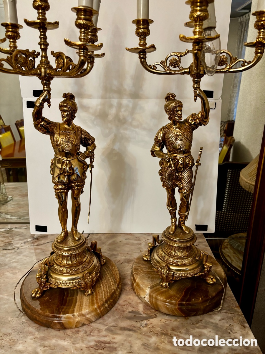 Vintage: Candelabros de Bronce - Foto 4