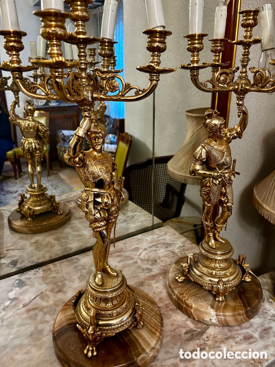 Vintage: Candelabros de Bronce - Foto 6