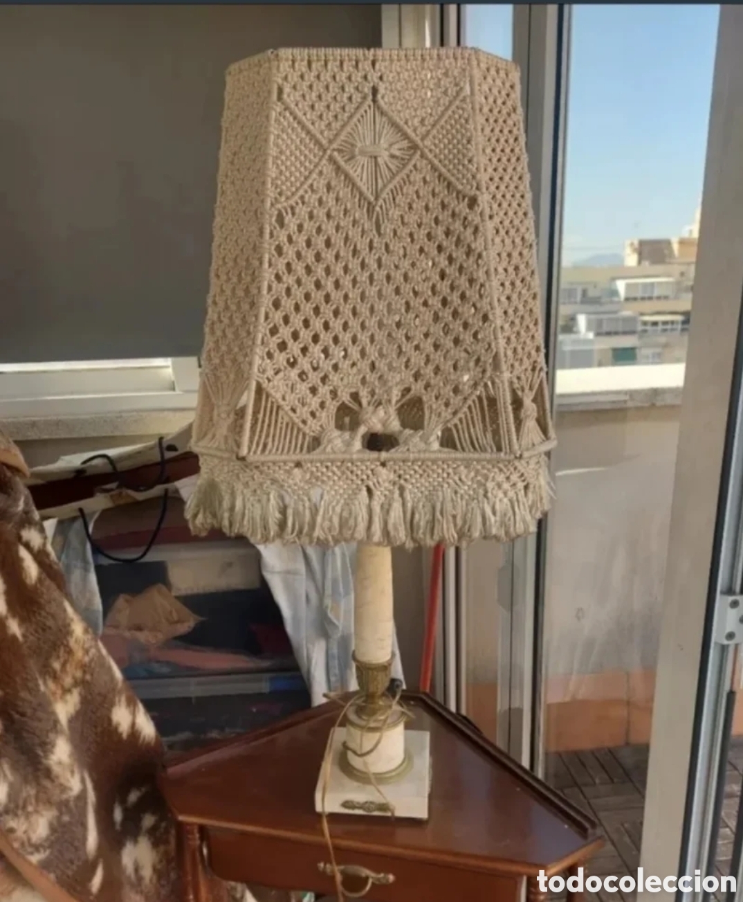 Vintage: EXCLUSIVA: Alabastro y Crochet Artesanal