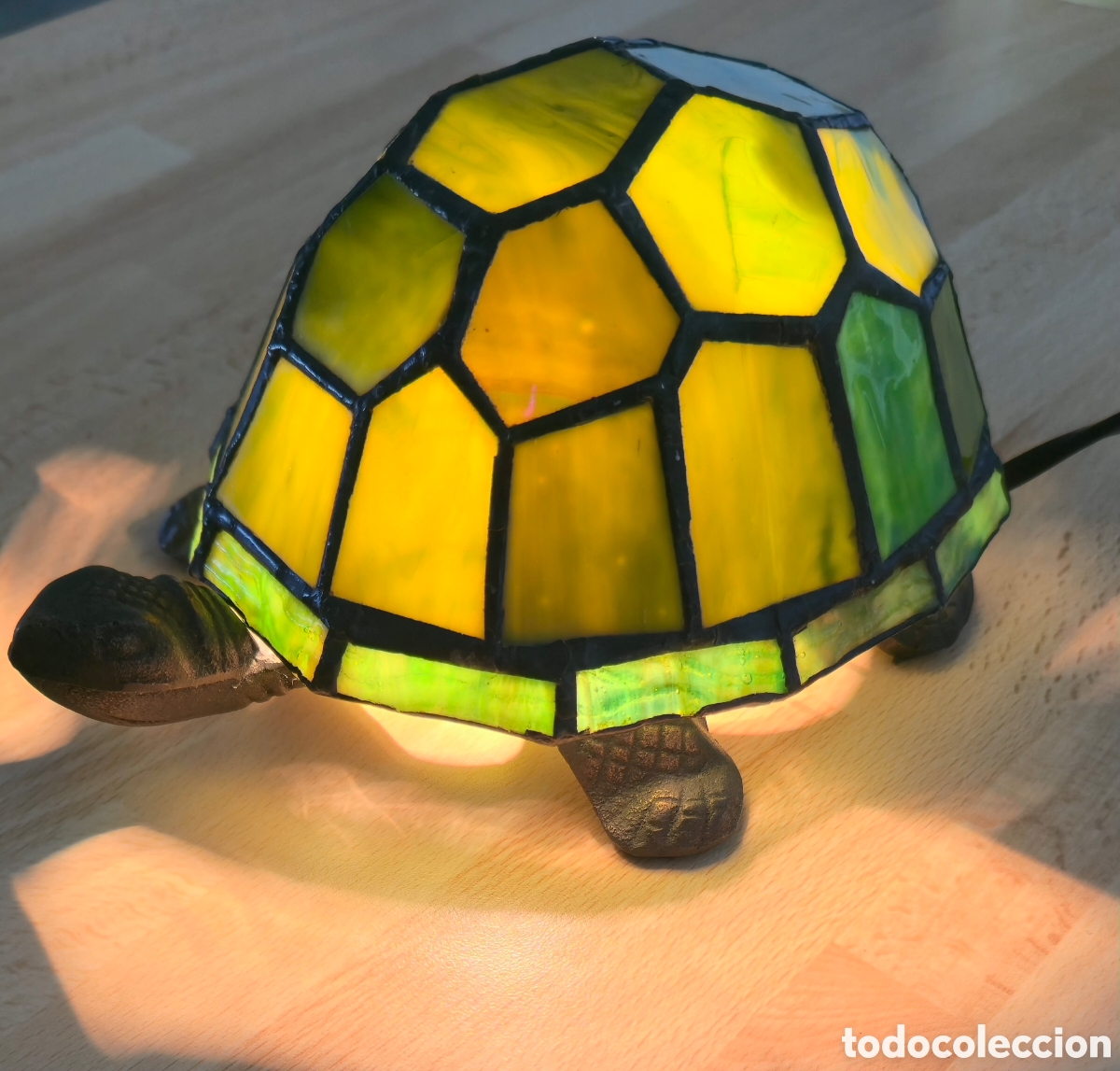 Vintage: Lampara Tiffany tortuga