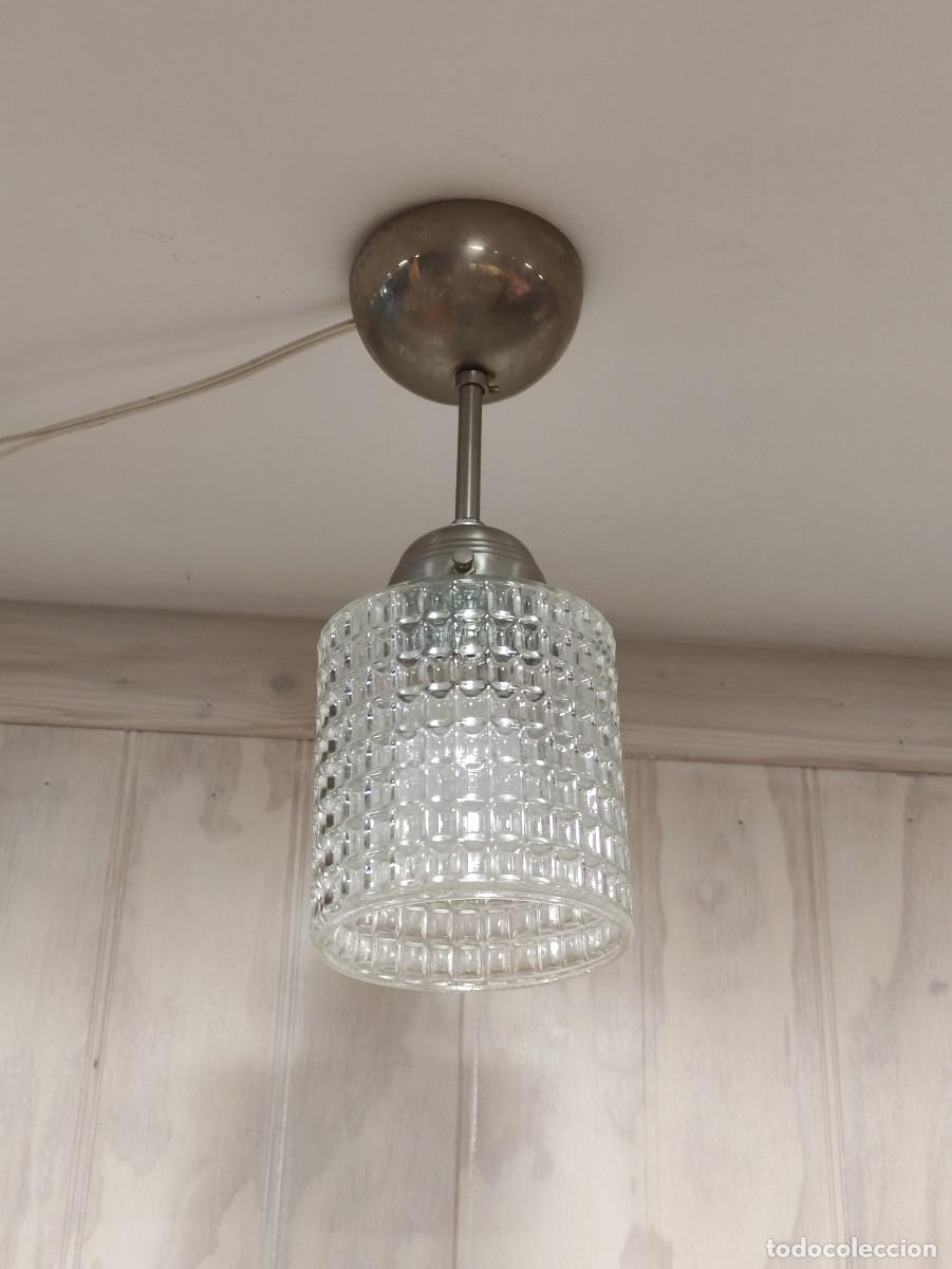 Vintage: Lampara de techo cristal vintage - Foto 1